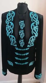 Irish dancing embroidered jacket/waistcoat